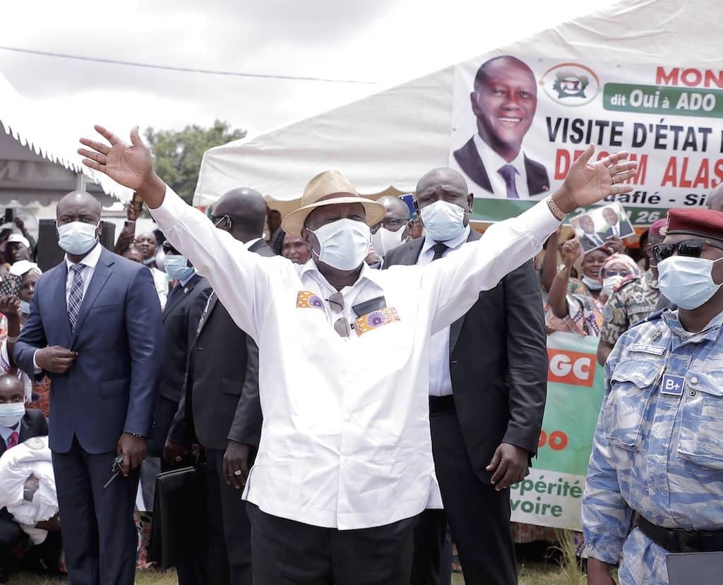 Ouattara depuis Bouaflé : «La désobéissance civile n’ira nulle part» (Côte d’Ivoire, visite d’État Marahoué)