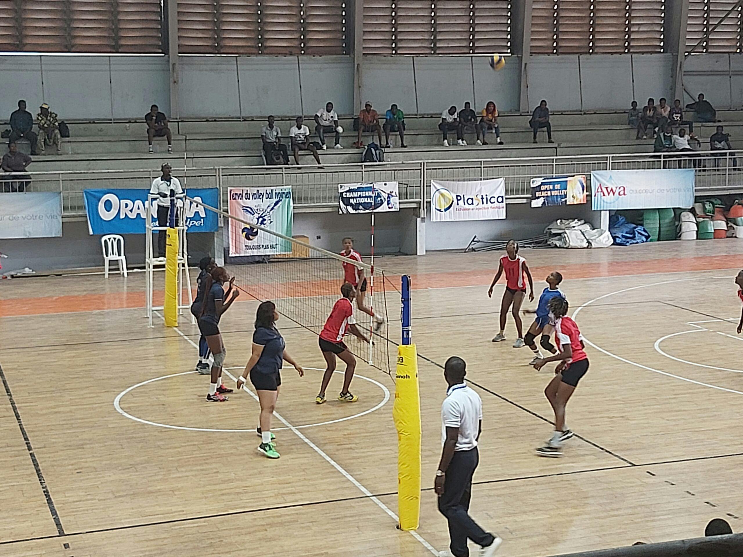 Volley-ball ivoirien : ASEC et Descartes (D) INJS et AS Police (H) pour les finales du championnat national