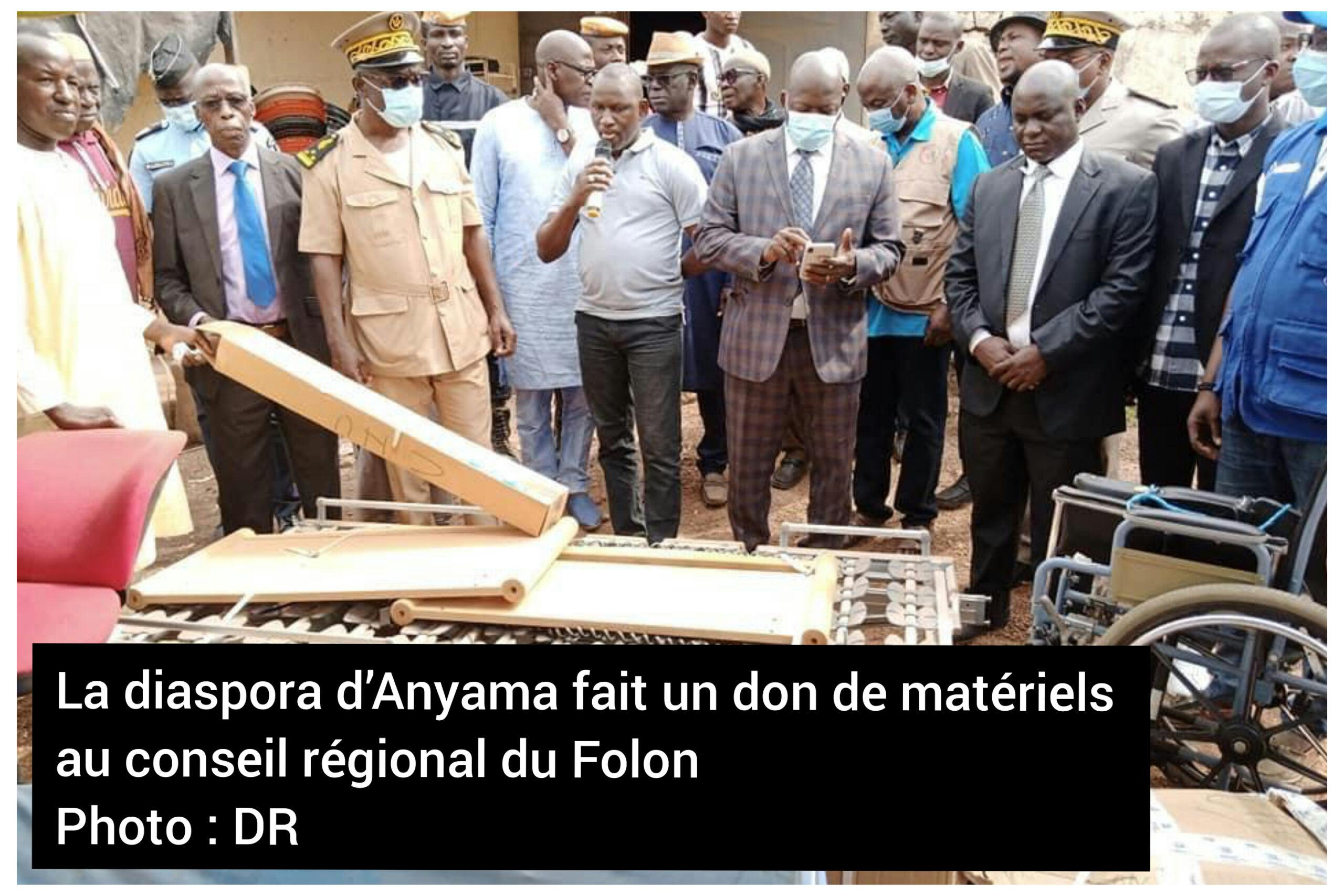 Folon : la diaspora d’Anyama fait un don de matériels  de 100 millions de FCFA au conseil régional