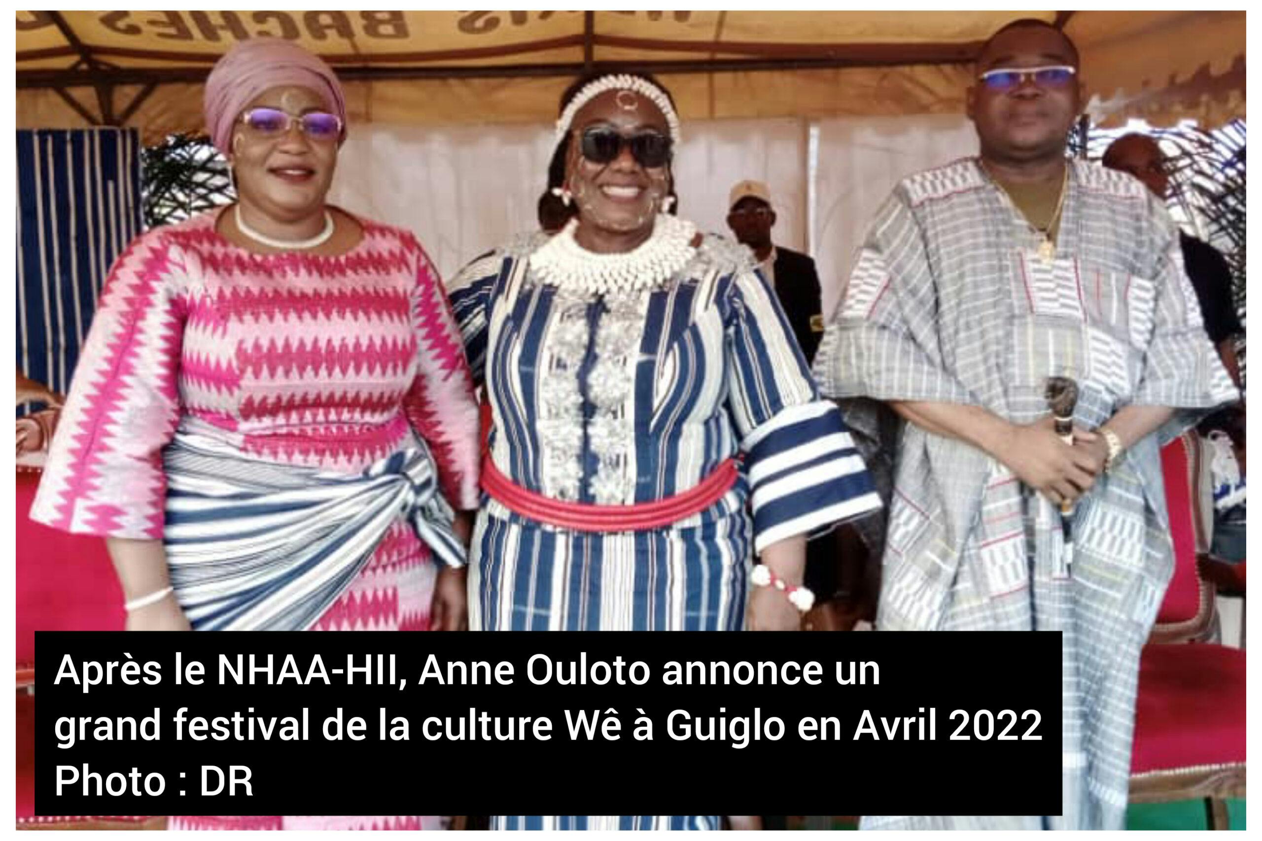 Après le NHAA-HII Festival de Toulepleu : Ouloto Anne annonce un grand festival de la culture Wê à Guiglo en Avril 2022