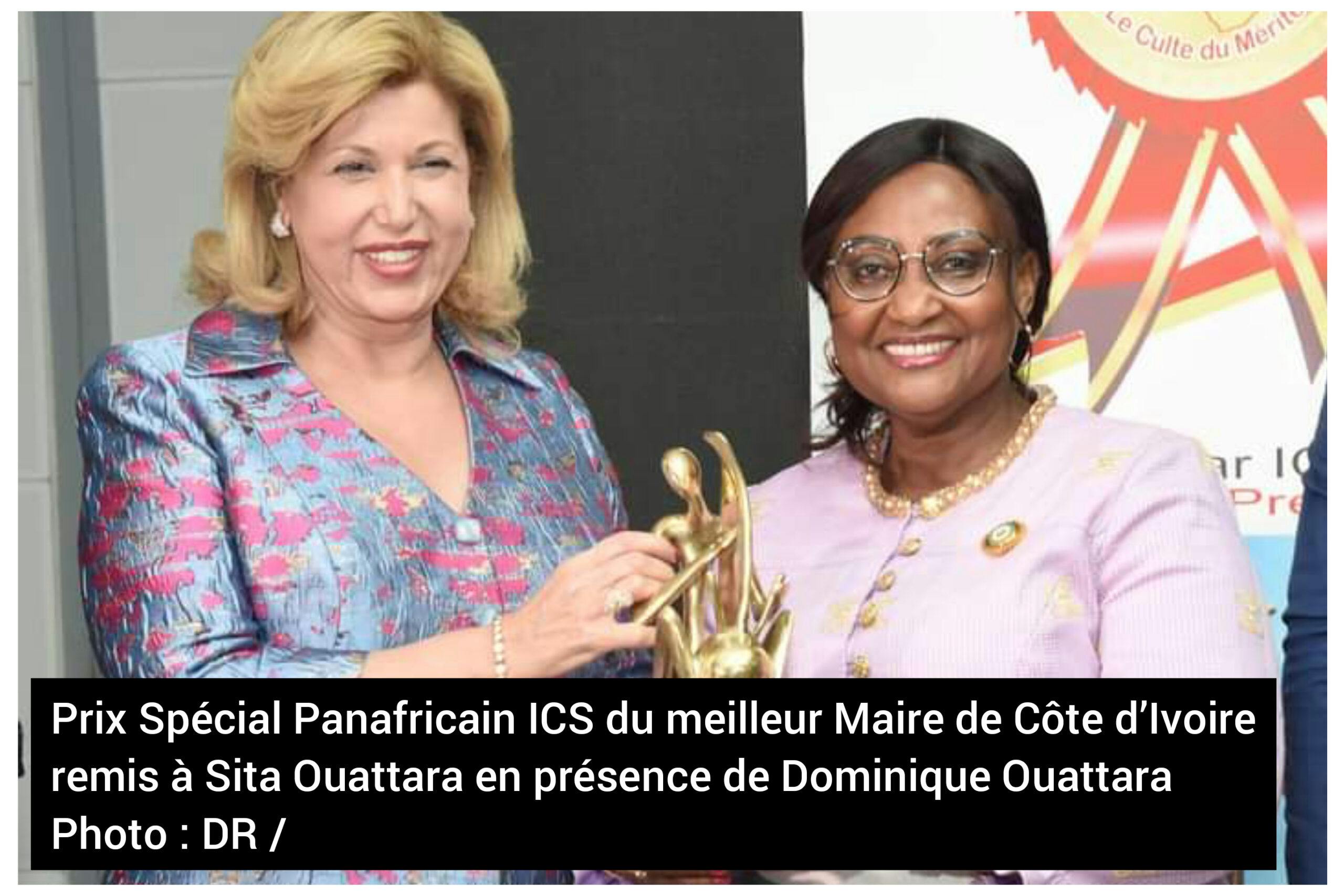 Distinction : Sita Ouattara, Prix Spécial Panafricain ICS 2021-2022 du meilleur Maire de Côte d’ivoire