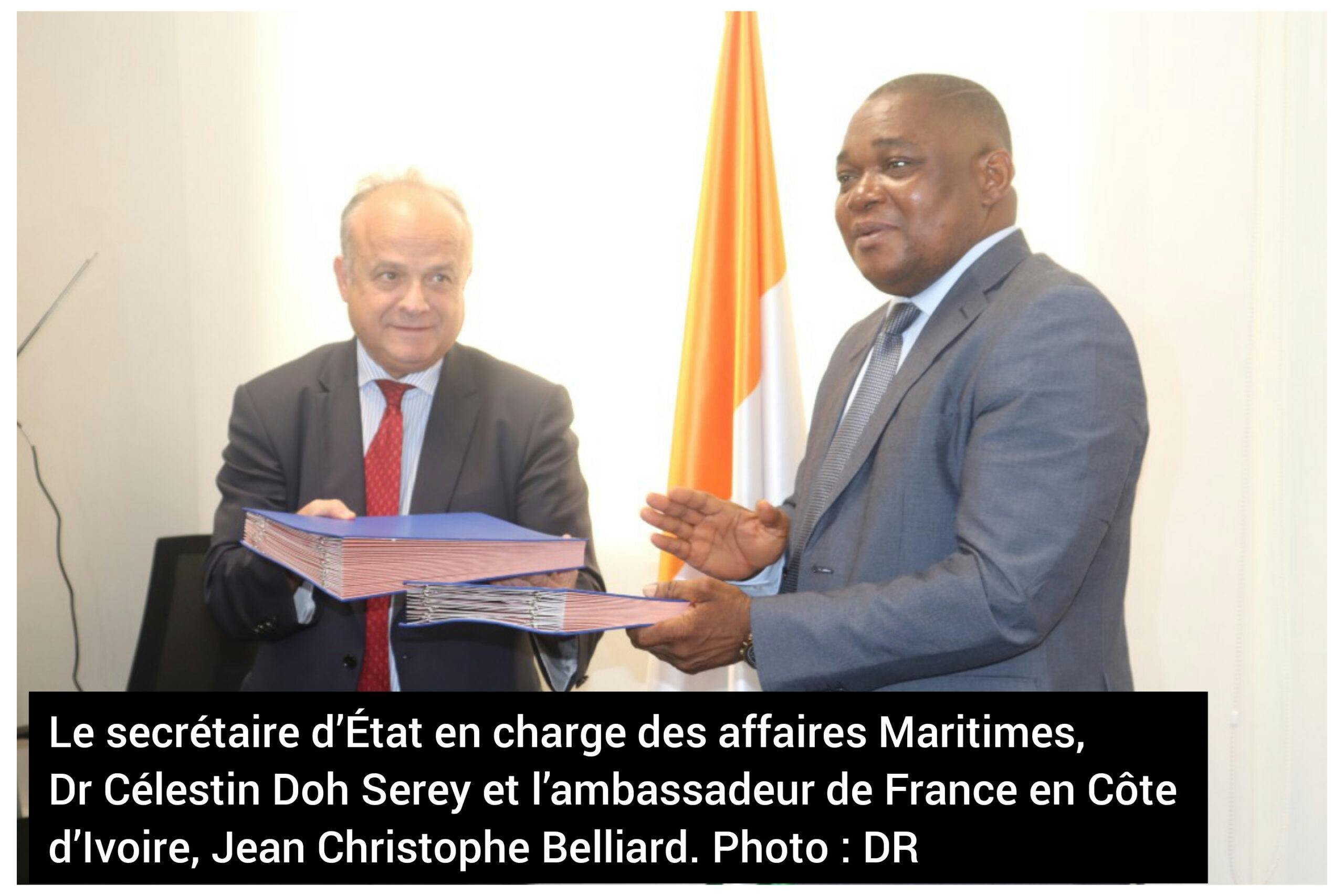 Sécurisation du Golfe de Guinée : Serey Doh Célestin et Jean Christophe Belliard signent une convention (coopération)