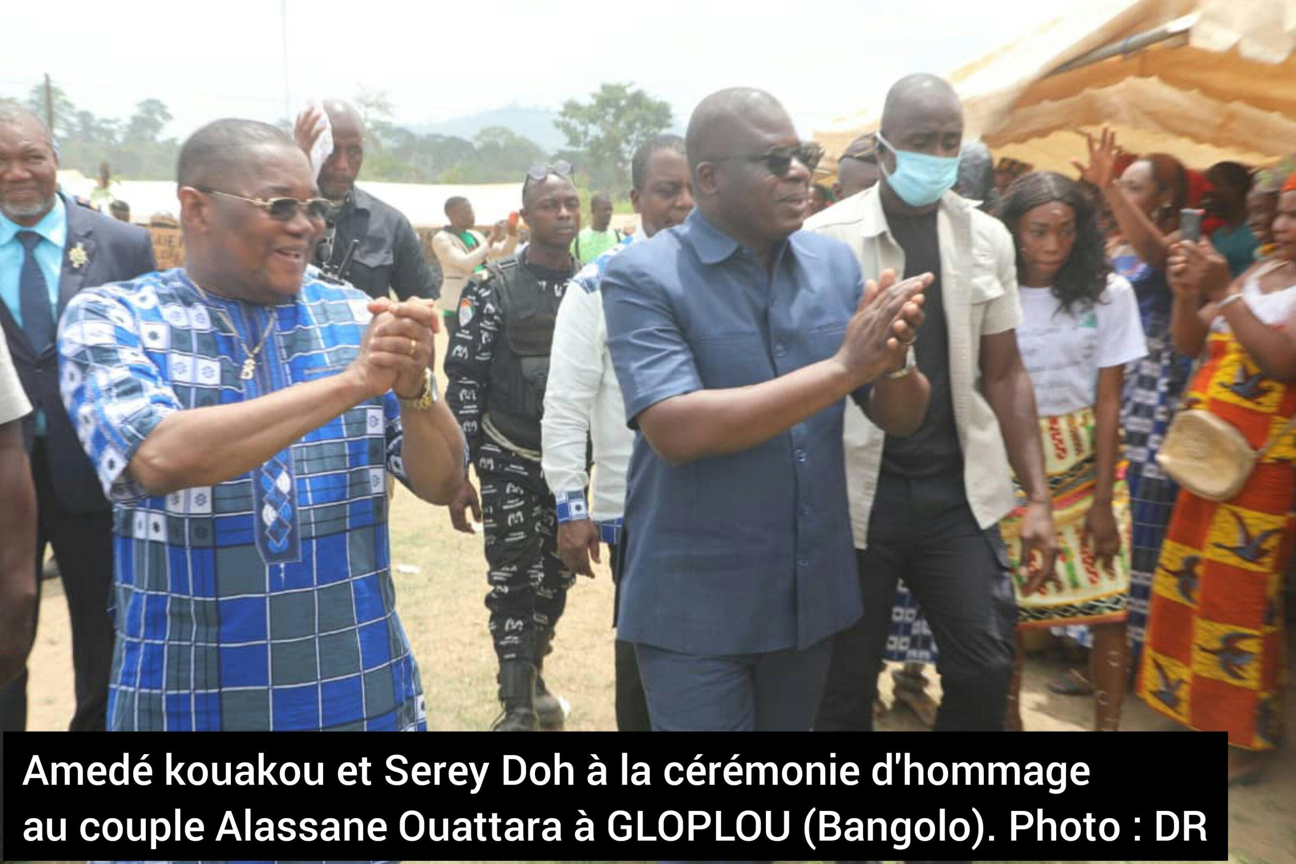 Amedé Kouakou Koffi aux  populations de Bangolo : « Vous avez raison de dire merci au couple Alassane Ouattara »