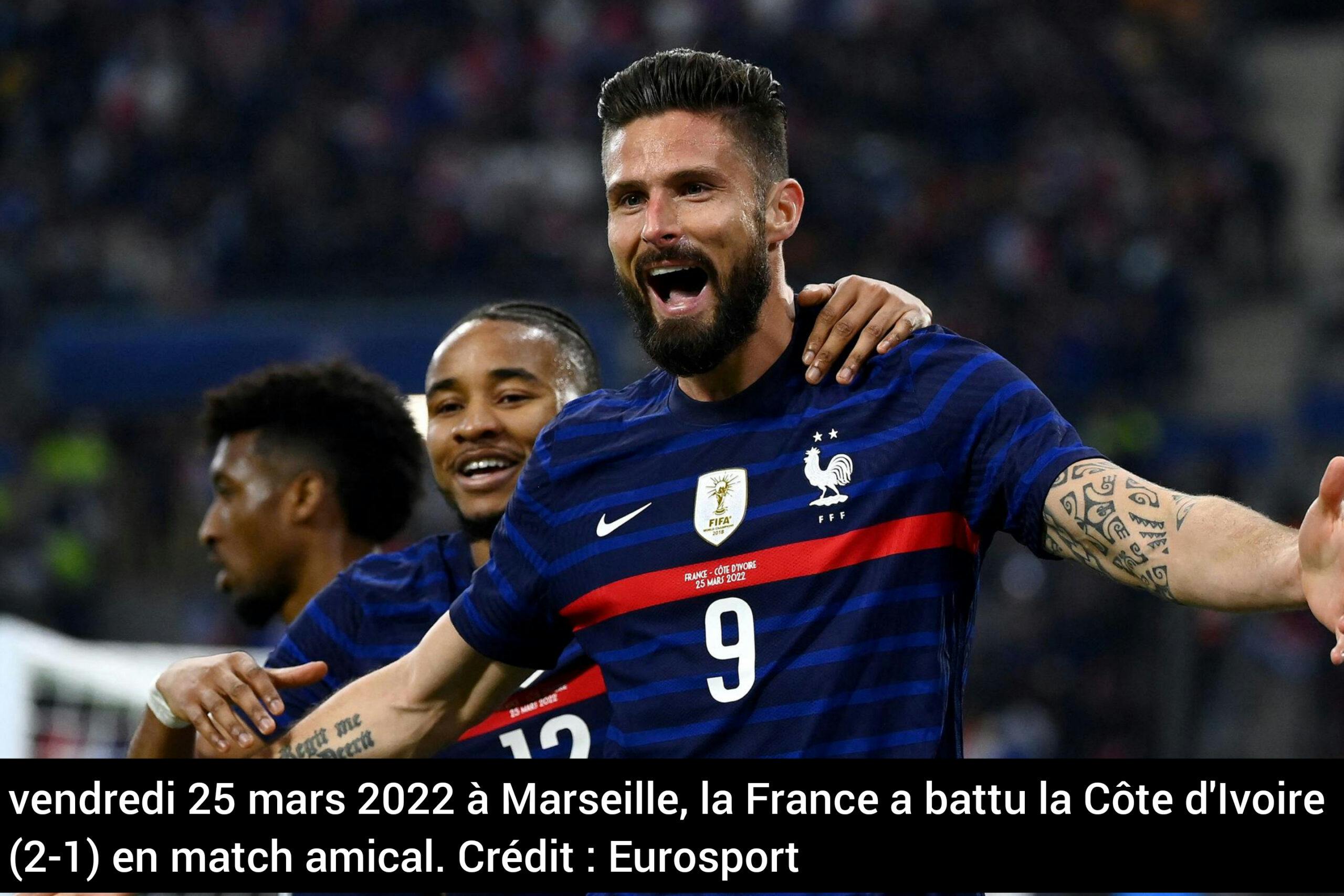 Match amical international : La France prend le meilleur sur la Côte d’Ivoire pour la deuxième fois