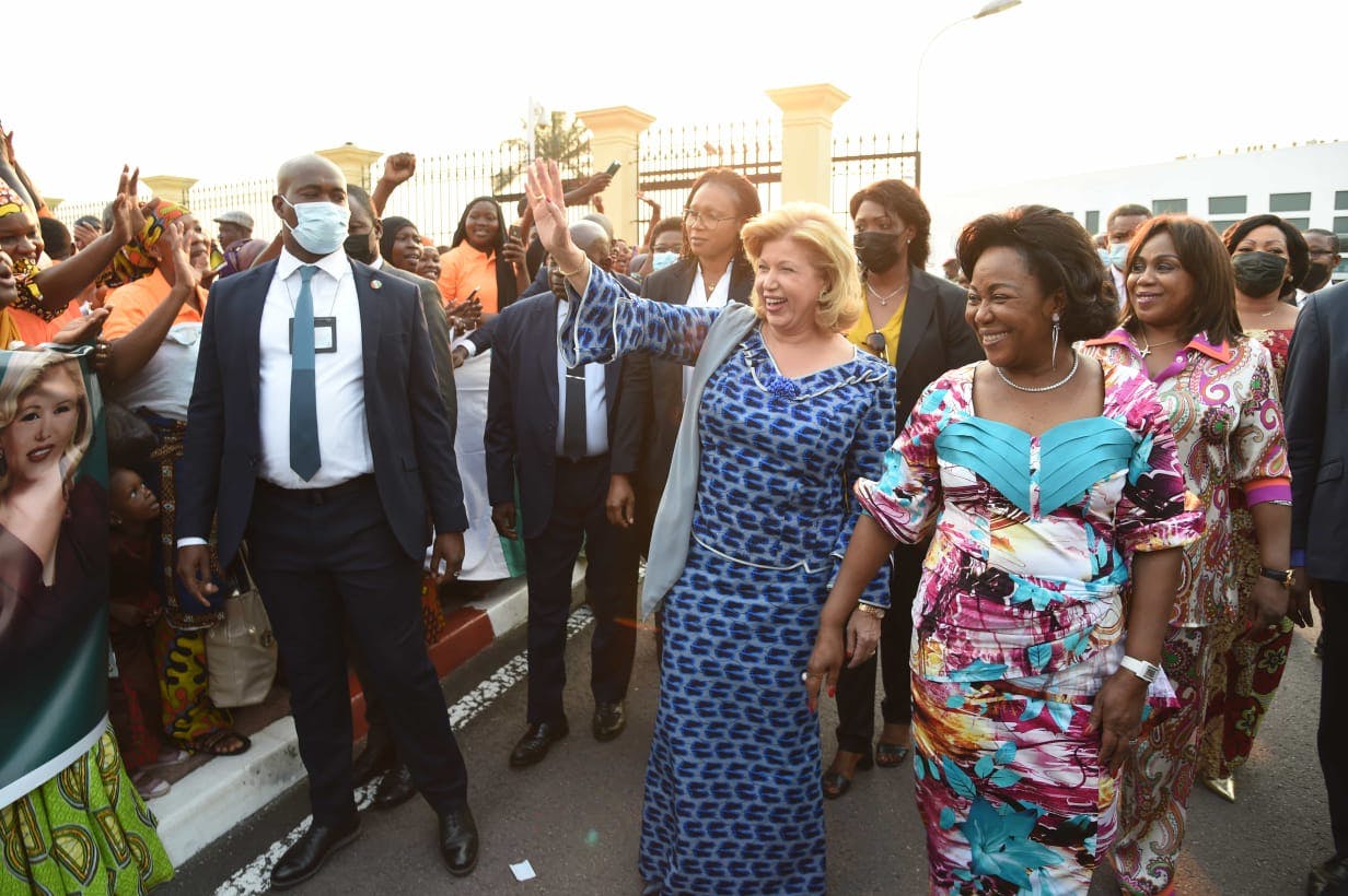 26e Assemblée de l’OPDAD : Dominique Ouattara est arrivée ce mercredi 8 juin à Brazzaville