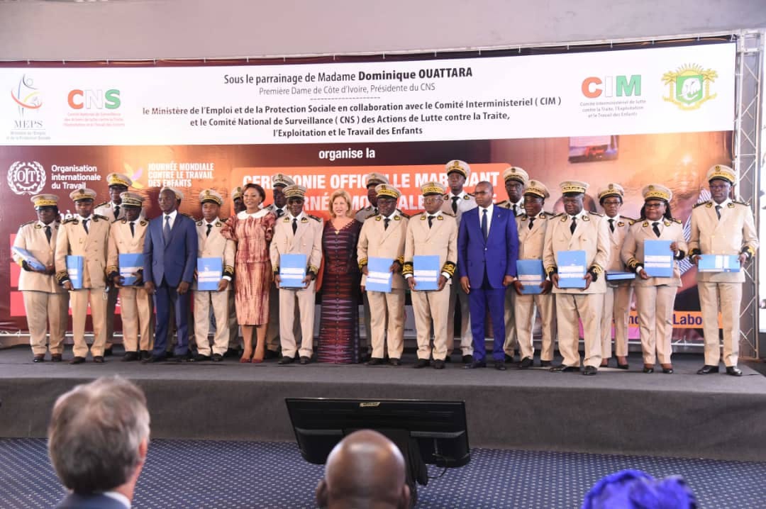 Travail des enfants : Dominique Ouattara se réjouit de l’extension du SOSTECI à l’échelle nationale (21ème édition-JMTE)