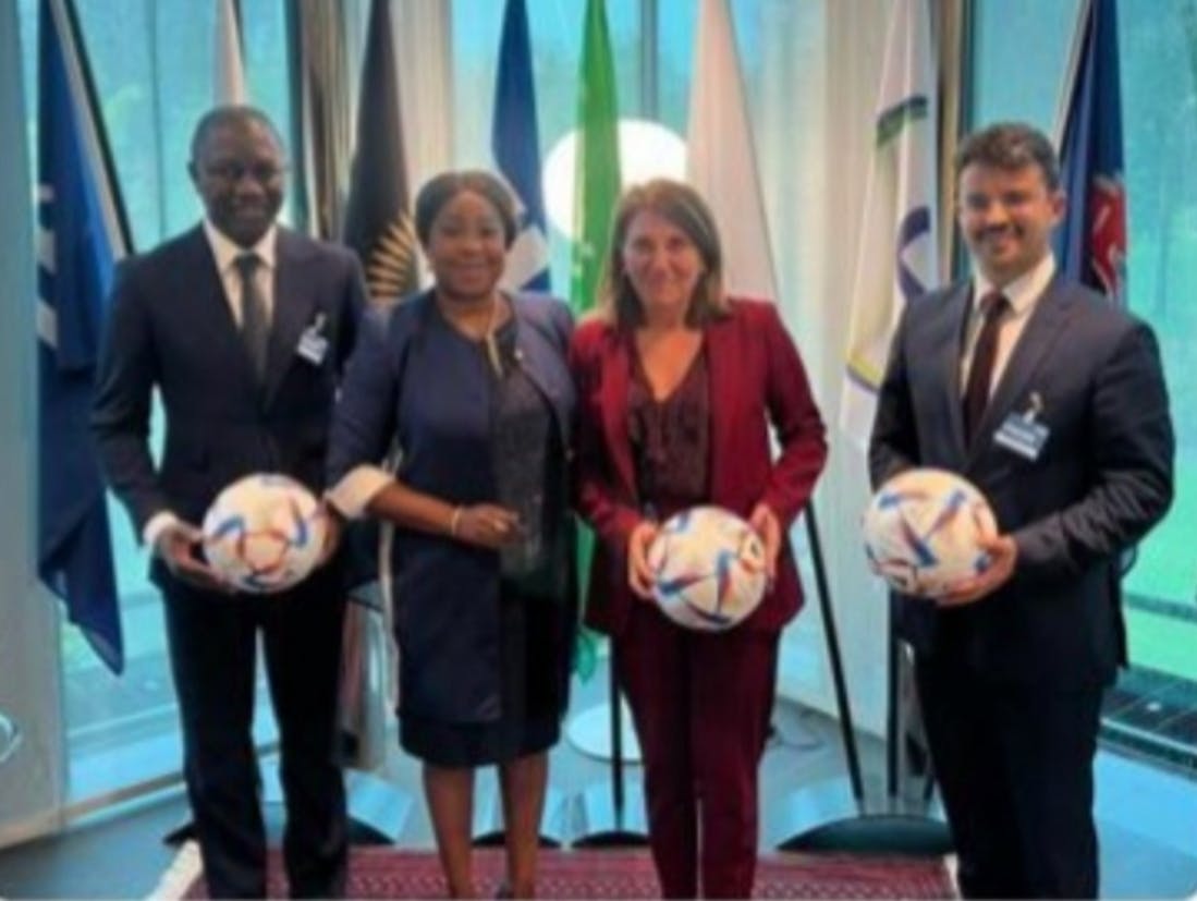 IXèmes Jeux de la Francophonie : une délégation du Comité des Jeux reçue à la Fifa par Fatma Samoura