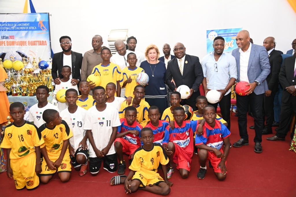 Tournoi de Football -Fondation Children Of Africa : la 14<sup>e</sup> édition lancée ce mardi 11 juillet 2023 en présence de la Première Dame Dominique Ouattara 