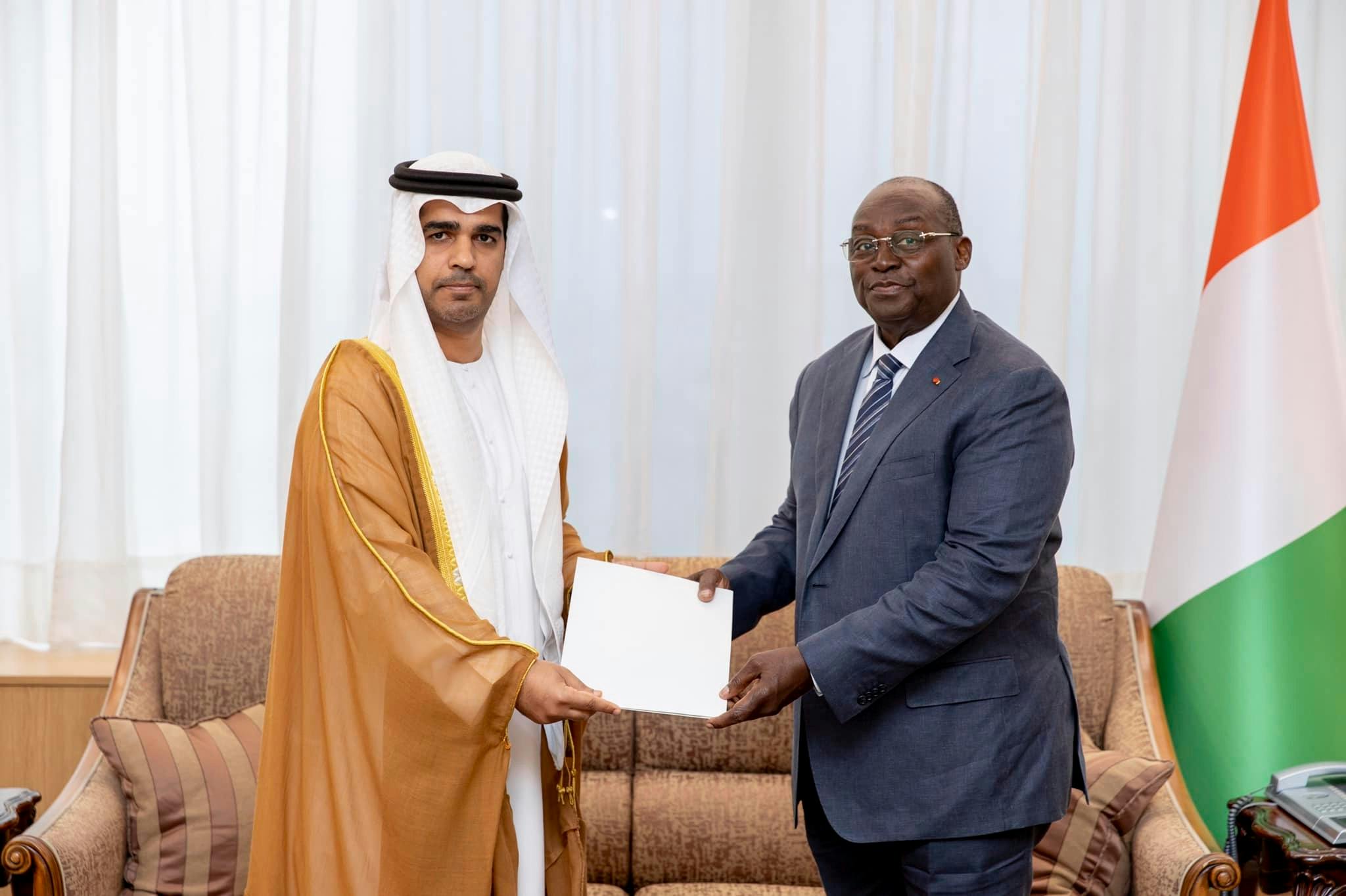 Côte d’Ivoire :  Tiémoko Meyliet Koné échange avec les ambassadeurs des Emirats et de Corée