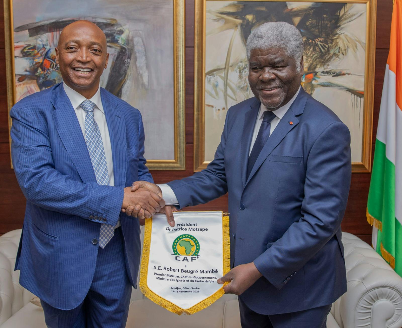 CAN 2023 : « La Côte d’Ivoire est absolument prête », Patrice Motsepe