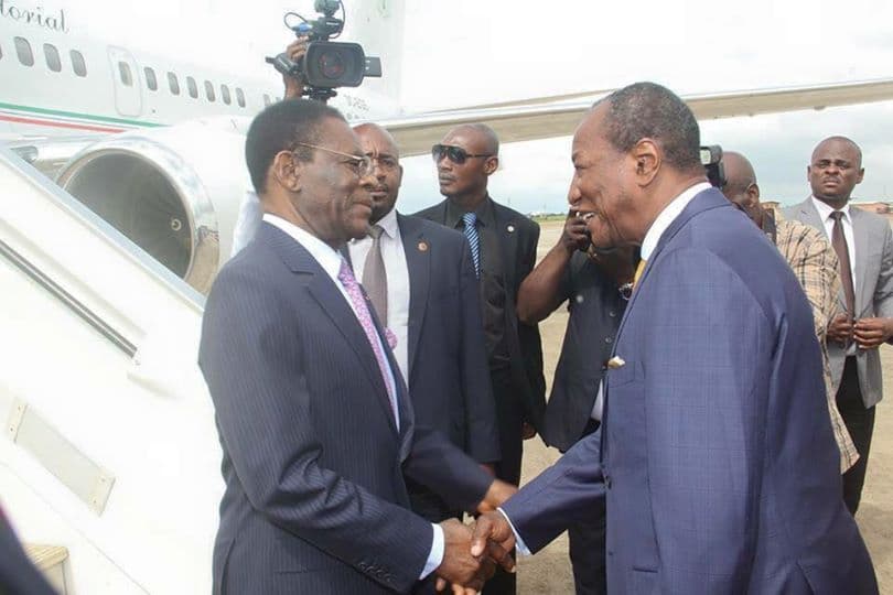 ‎Ebola: Obiang Nguema à Conakry, Condé déplore le manque de solidarité