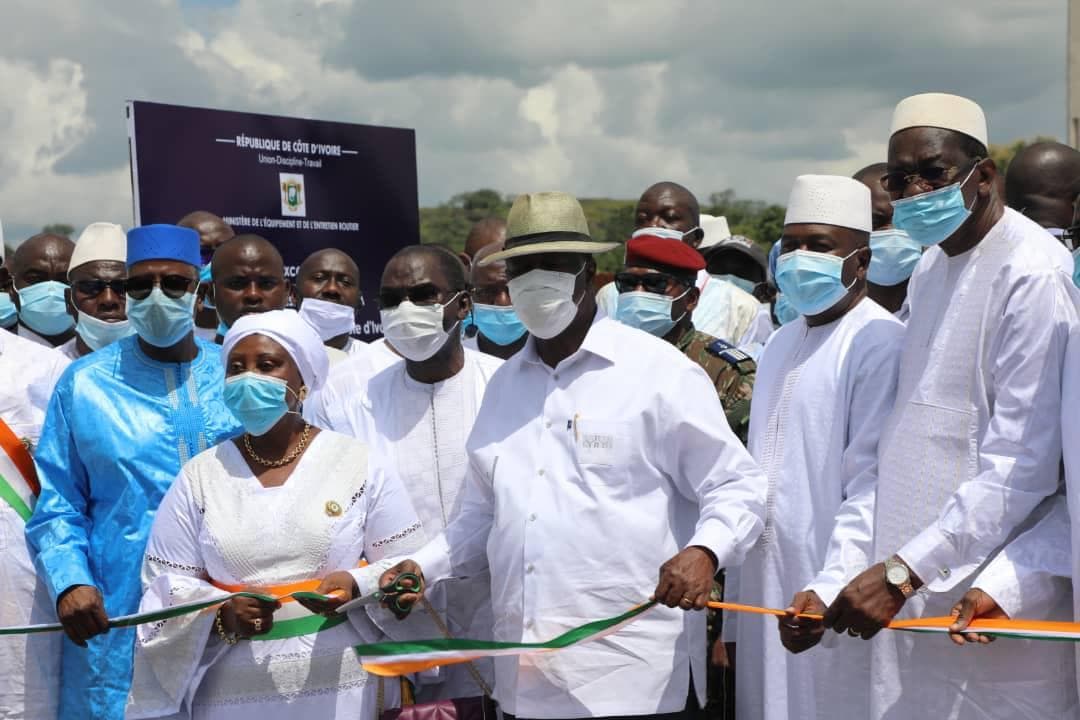 Inauguration du  tronçon Odienné-Gbéléban : Ouattara promet réaliser beaucoup d’autres infrastructures à l’occasion du prochain mandat (Côte d’Ivoire)