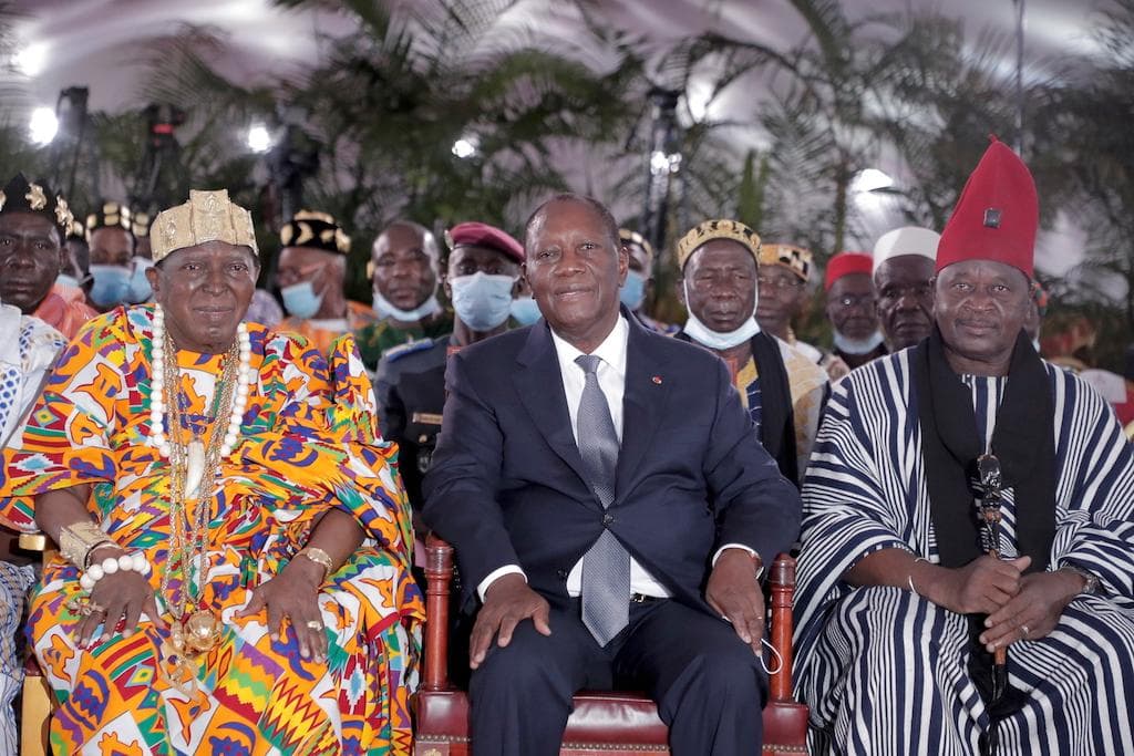 Ouattara assure que le processus électoral est irréversible lors d’un échange avec des rois et chefs traditionnels (Côte d’Ivoire)