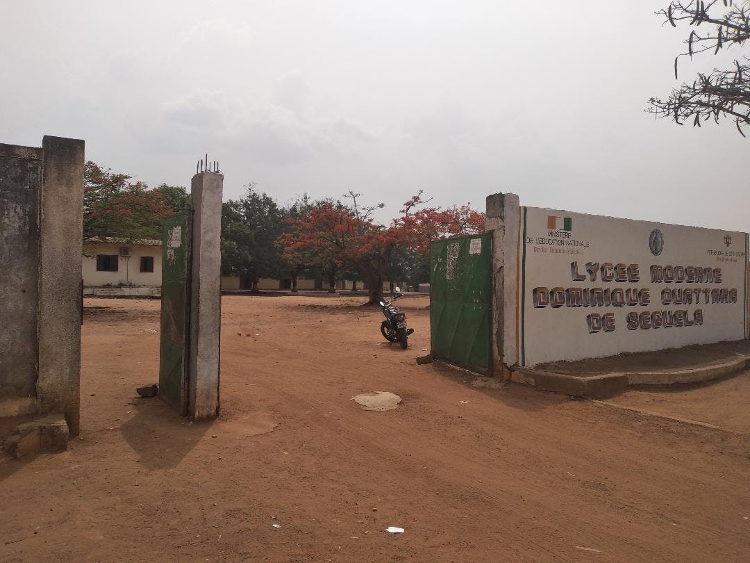 Le Lycée Dominique Ouattara de Séguéla réquisitionné par les forces de sécurité, état des lieux (Obsèques d’Hamed Bakayoko)