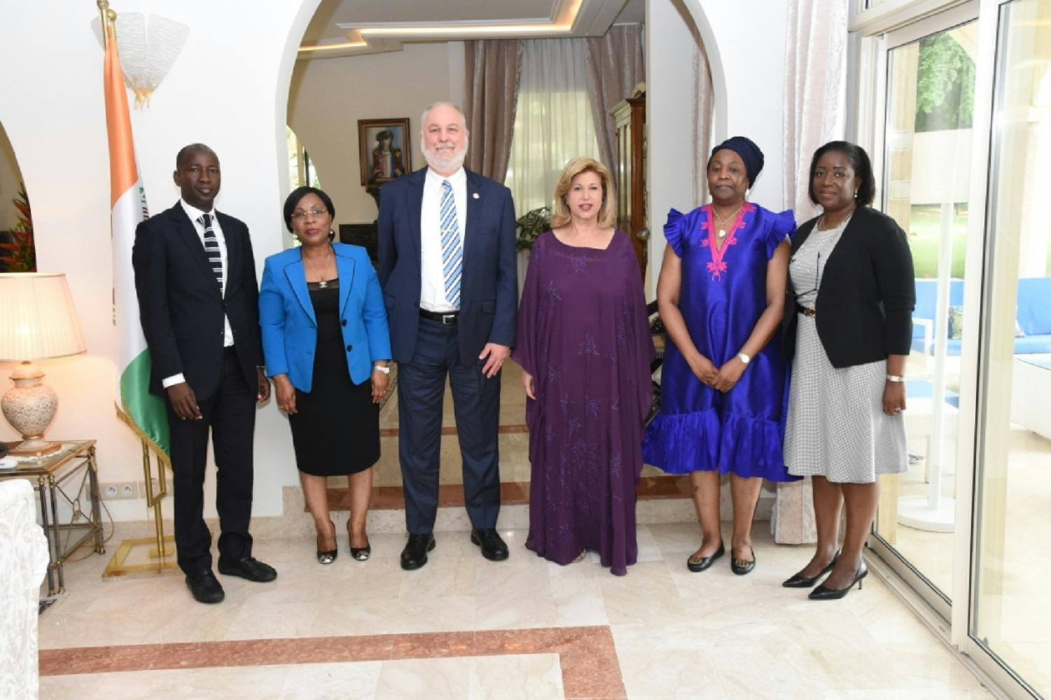 Côte  d’Ivoire : Dominique Ouattara a reçu en audience Patrick Brenny (VIH, Tuberculose pédiatrique)