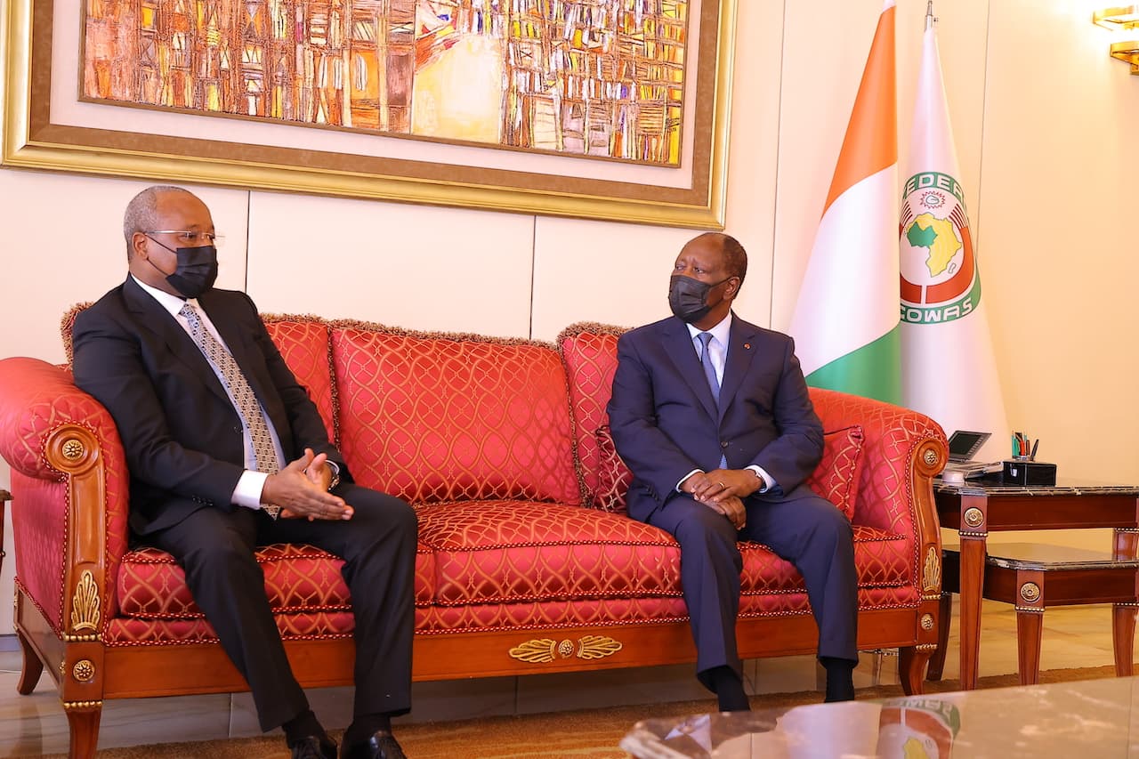 Côte d’Ivoire : Alassane Ouattara reçoit le ministre des Affaires Étrangères du Niger