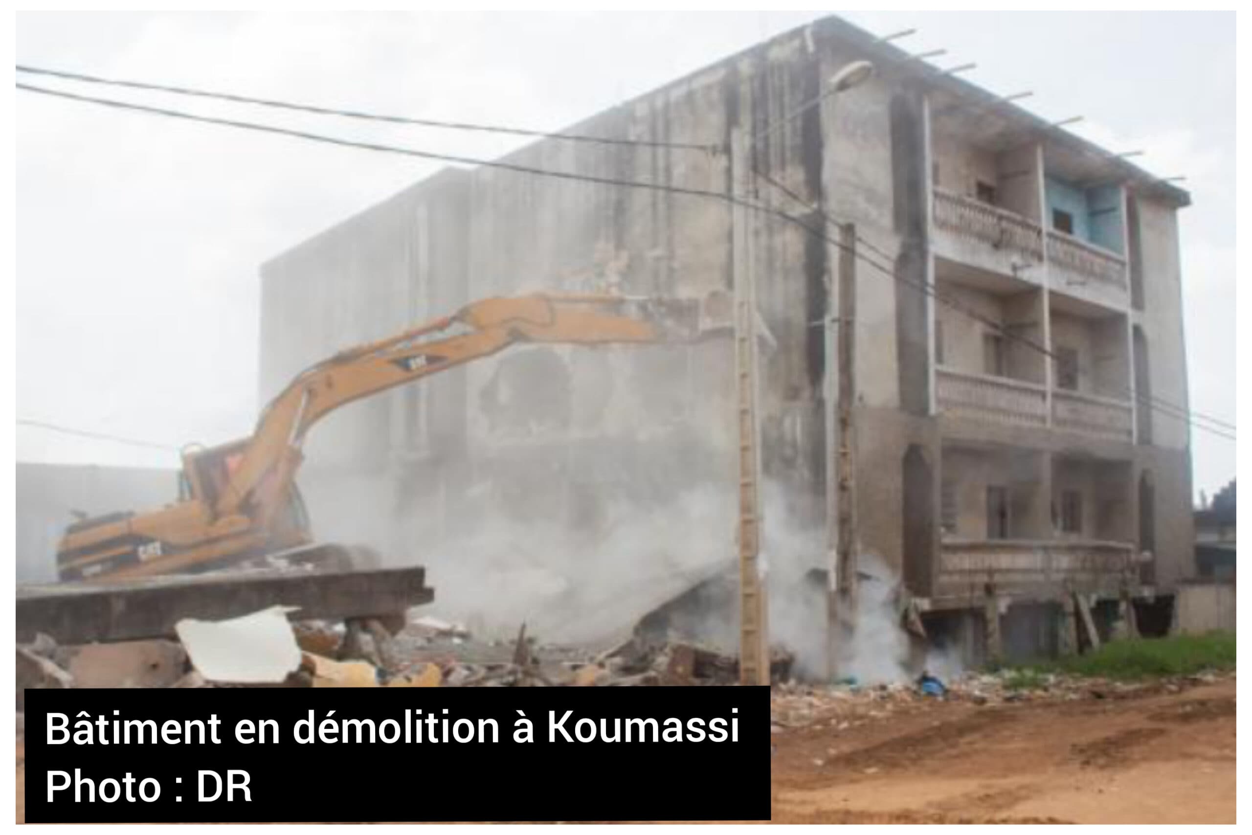 Constructions anarchiques : un autre bâtiment démoli à Koumassi