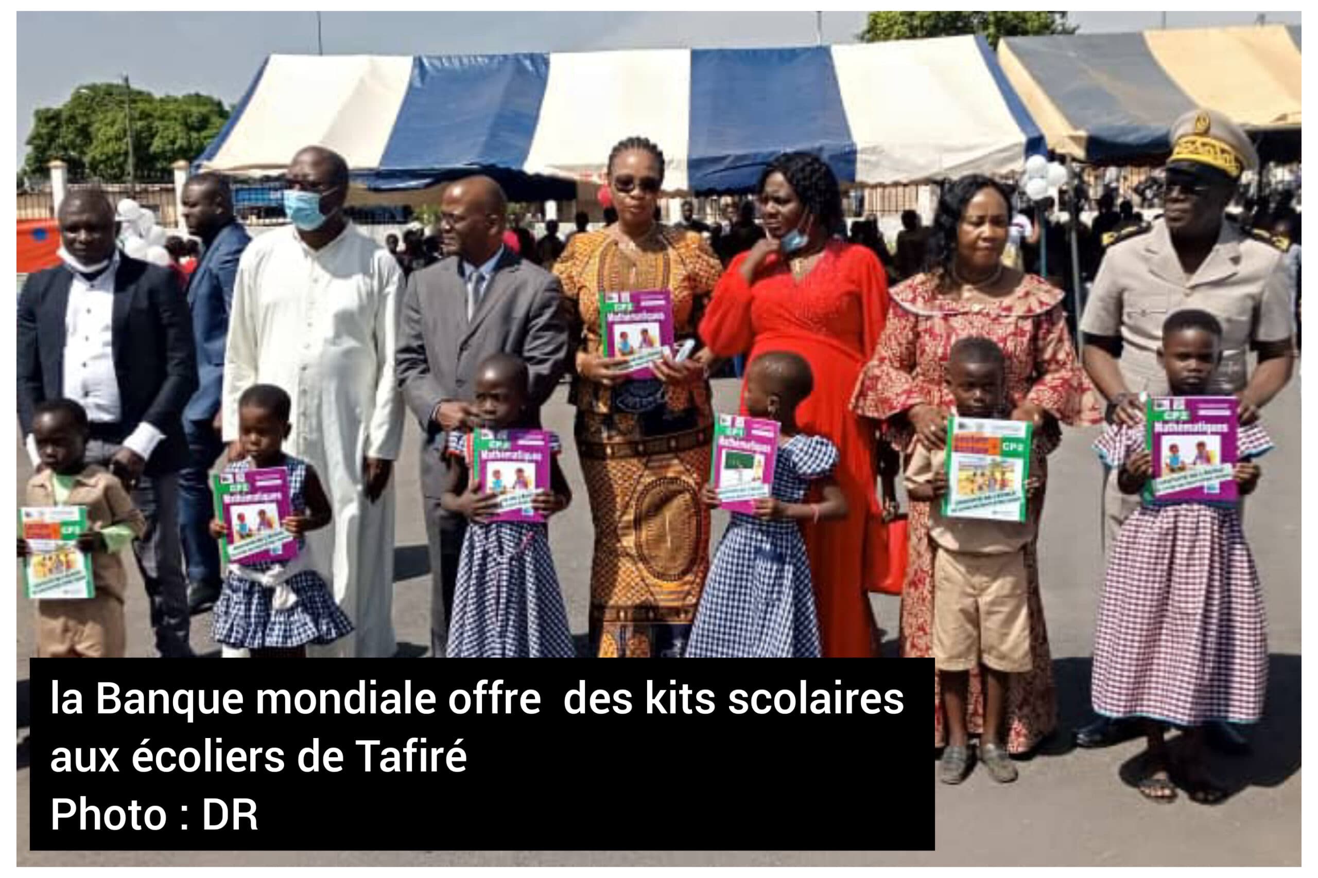 Côte d’Ivoire : la Banque mondiale offre des kits scolaires aux écoliers de Tafiré