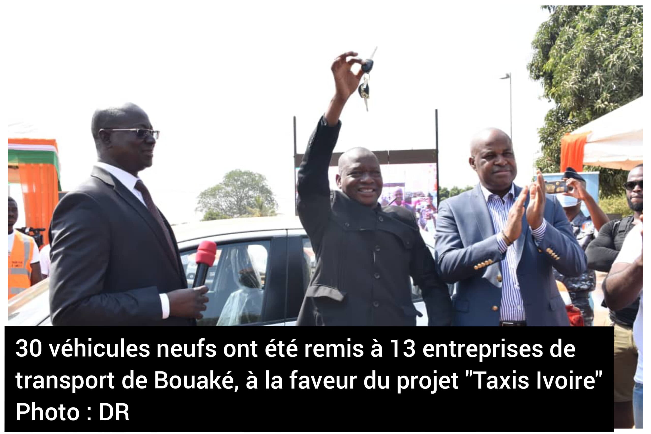 Transport urbain : Amadou Koné dote Bouaké de « Taxis ivoire »