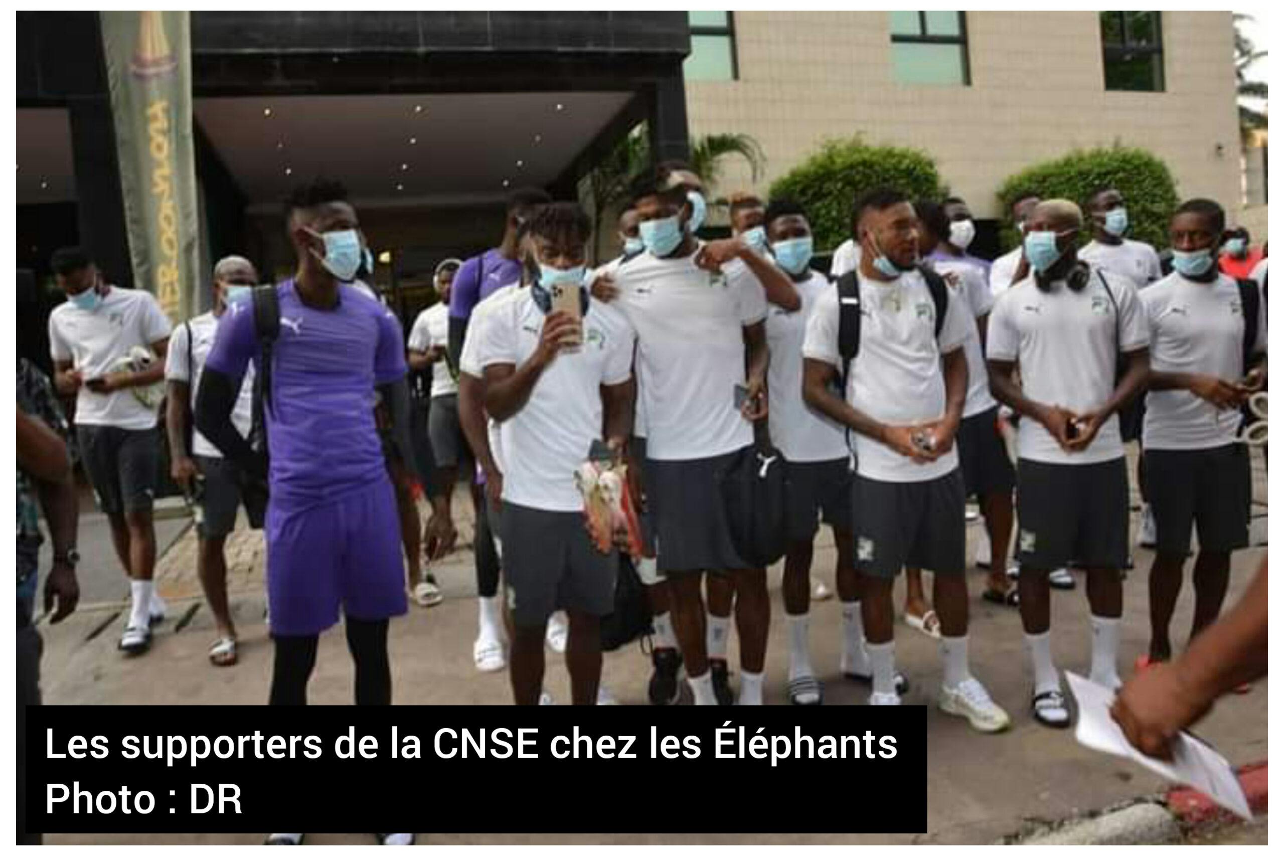 CAN 2021 – Avant  le prochain match de la Côte d’Ivoire : Les supporters du CNSE chez  les Éléphants