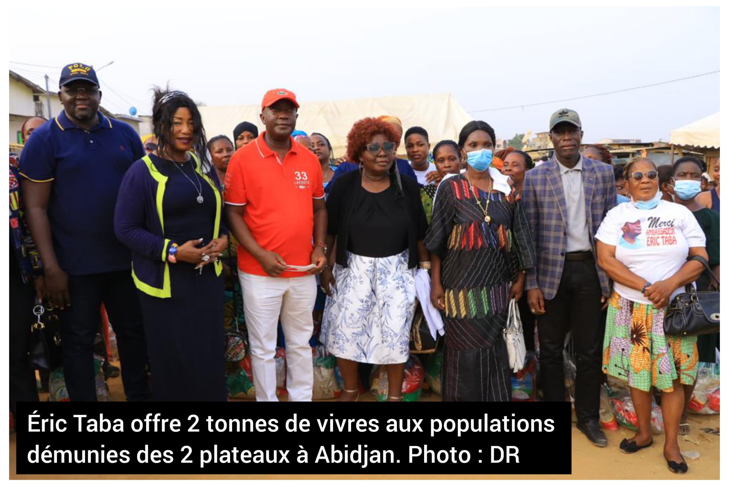 Côte d’Ivoire : Éric Taba offre 2 tonnes de vivres aux populations démunies des 2 plateaux (Abidjan)