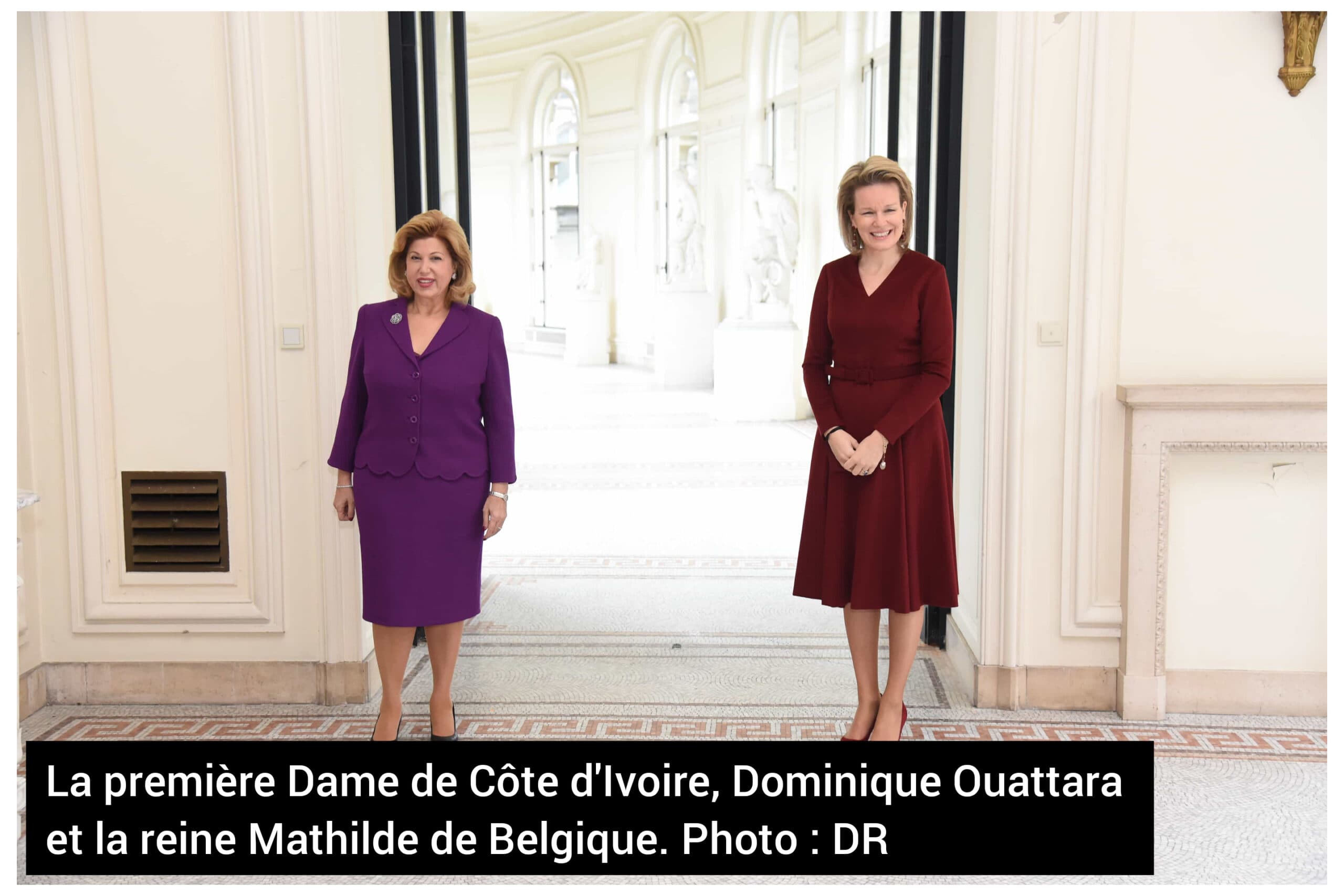 6ème Sommet UA-UE à Bruxelles : Dominique Ouattara a échangé avec la Reine Mathilde de Belgique