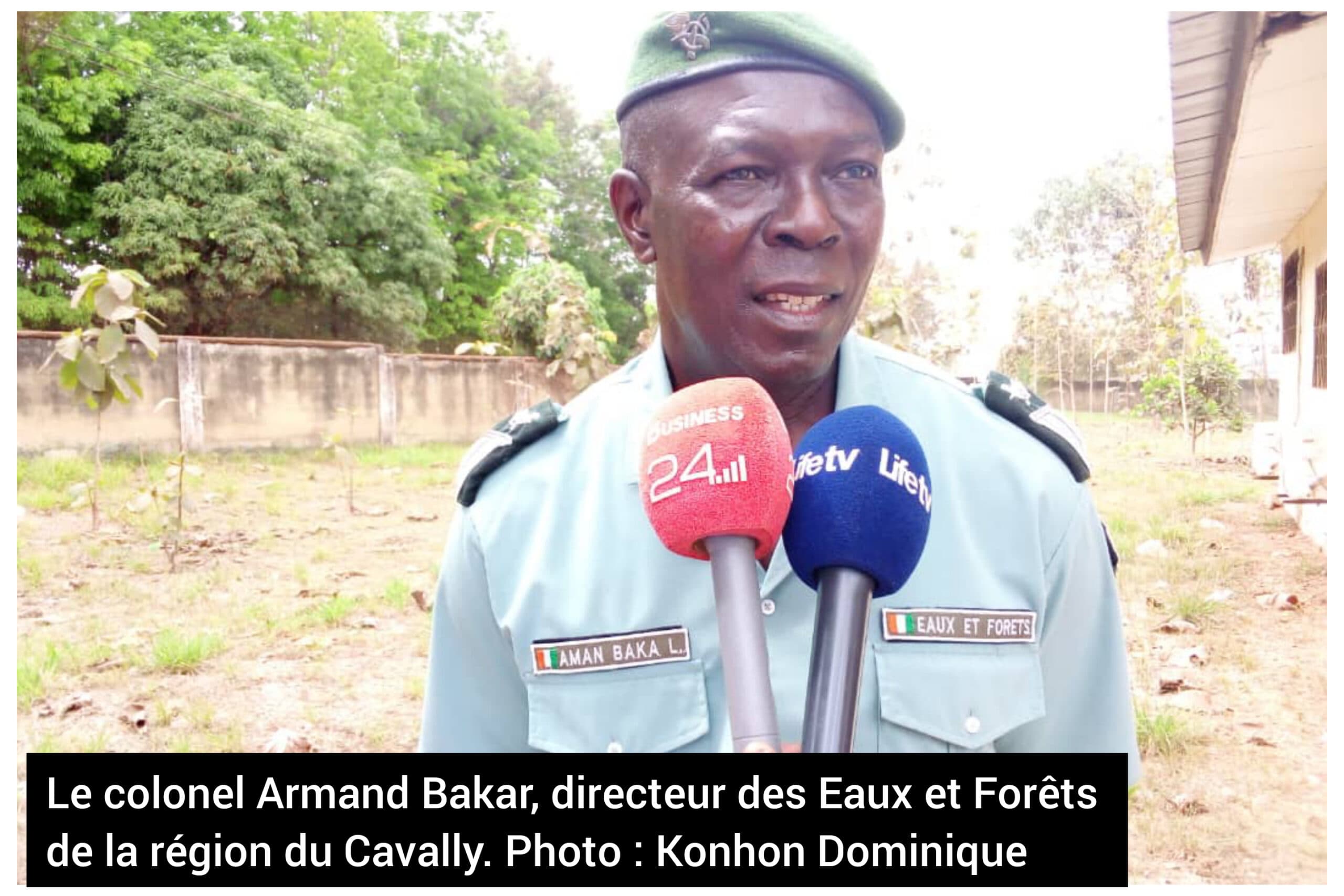 Cavally – Armand Bakar, colonel des Eaux et Forêts : « Il faut protéger nos ressources en eau et en forêt qui séparent la Côte d’Ivoire, la Guinée, le Libéria et la Serra Léone »