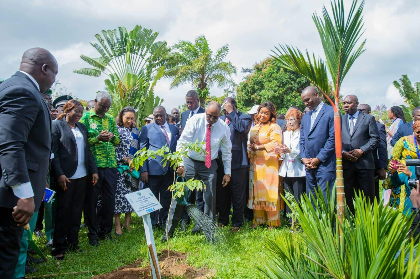 Cop 15 en Côte d’Ivoire :  Patrick Achi participe à une opération de planting d’arbres