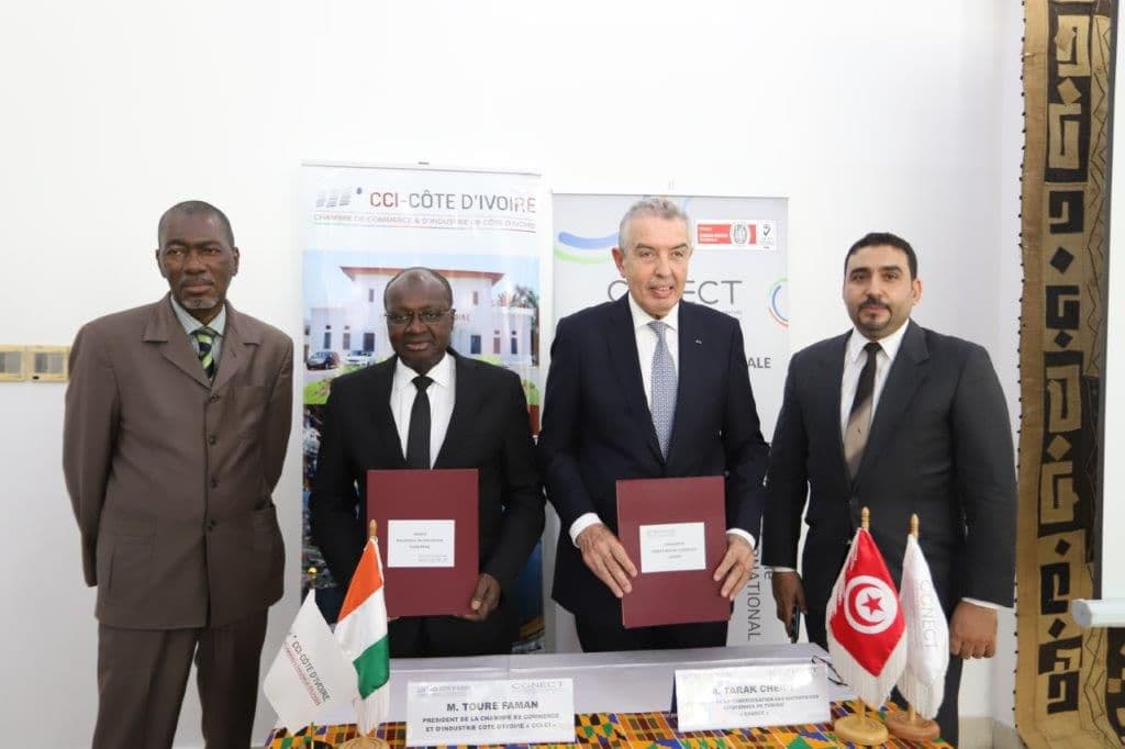 Côte d’Ivoire-Tunisie : un accord signé entre la Conect et la Cci-Ci