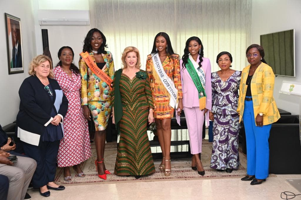 Miss Côte d’Ivoire 2024 : Dominique Ouattara célèbre l’élégance et l’engagement de ses filleules